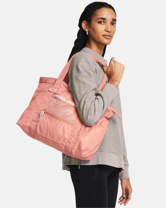 Women's UA Essentials Packable Tote in Pink image number 5